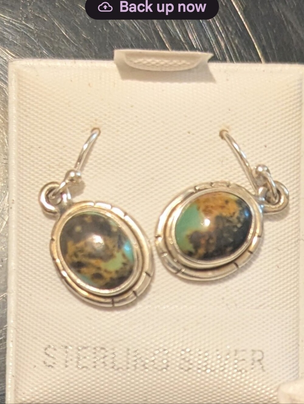 BlackJack Turquoise Drop Earrings